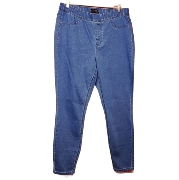 Modcloth | Women's Blue Luxe Skinny Legging Jeans (Size 1X) - Picture 1 of 10